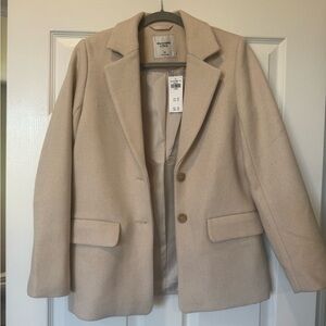 Abercrombie & Fitch Cream Blazer